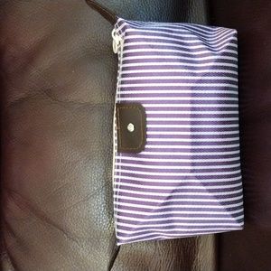 Brand New Makeup Pouch with NWT Slippers